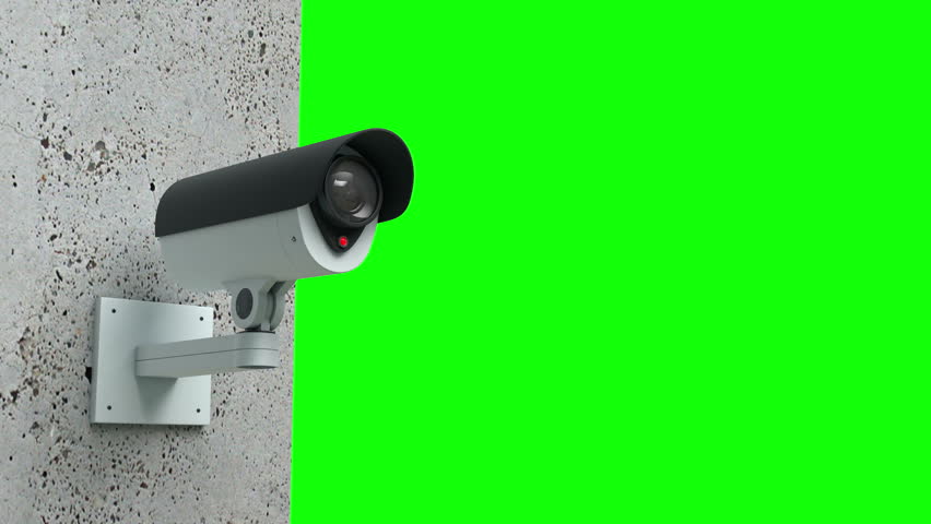 Animation of Security Camera Watching. Stock Footage Video (100%