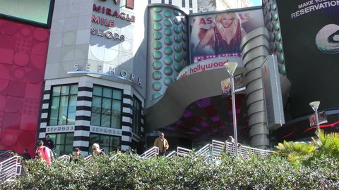 LAS VEGAS - CIRCA 2014: Britney Spears show poster at Planet Hollywood on CIRCA 2014 in Las Vegas. She is reportedly earning $15 million per year, making her the highest paid Vegas act (per show).