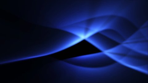 futuristic background of soft blue light waves in abstract motion (FULL HD)