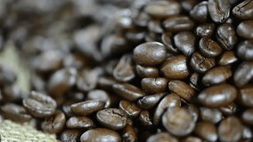 Rotating Coffee Beans (loopable full HD close-up video)