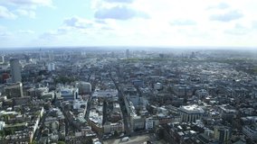 London skyline sunset time lapse from above - 4K version
