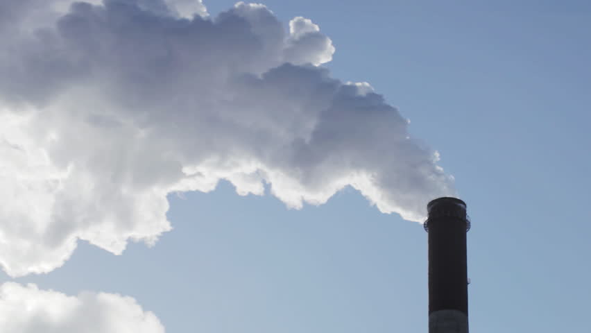 industrial smog smoke steam discharged coal Stock Footage Video (100% ...