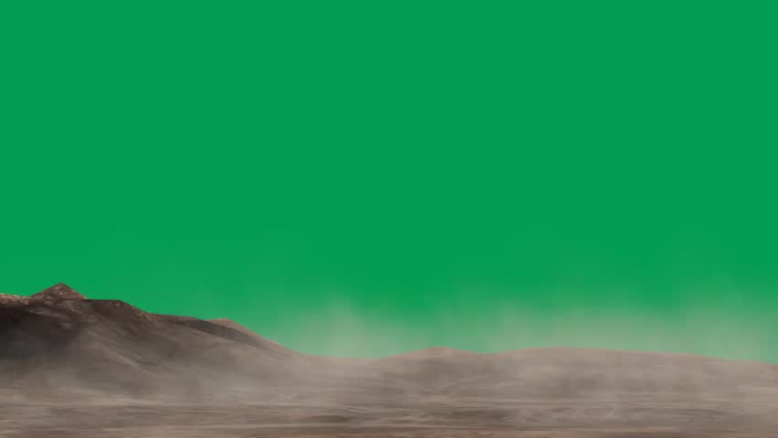 sand storm in the desert - green screen Royalty-Free Stock Footage #5647046
