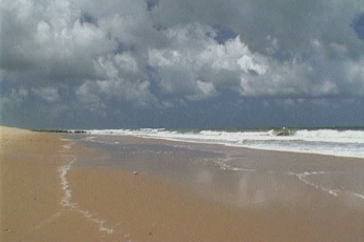 cloudy day on the beach