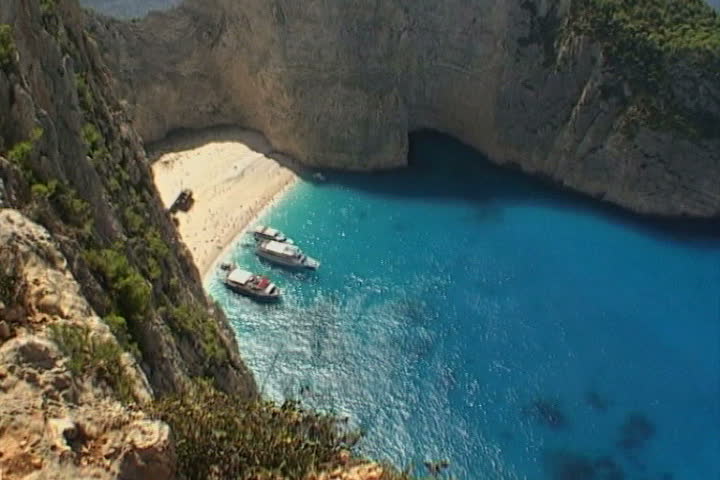 small bay between caves