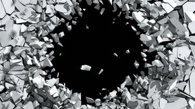 breaking wall (4k) - Powered by Shutterstock - Get 15% off with code: PIKWIZARD15