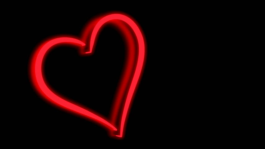 3d rendered blinking heart neon Stock Footage Video (100% Royalty-free ...