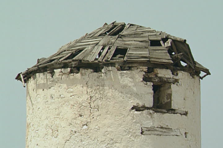 top of a old windmill in turkey
