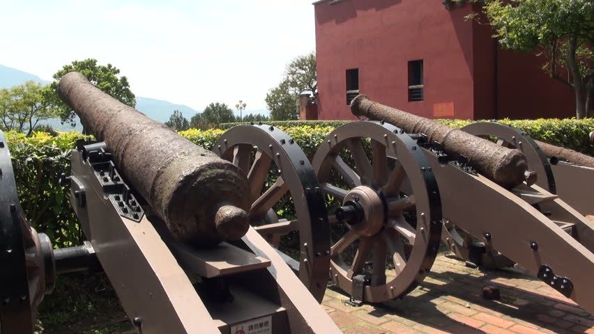 Cannons from Santo Domingo castle in Danshui