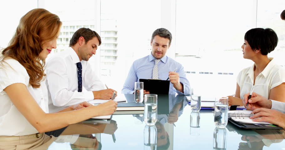 business people working together during meeting Stock Footage Video (100%  Royalty-free) 5658398 | Shutterstock
