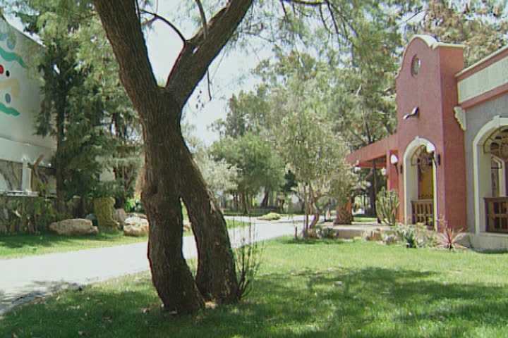 Entrance of a Mexican restaurant landscape