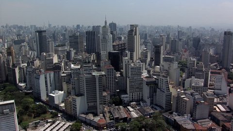Sao Paulo downtown. Brazil. South America aerial view