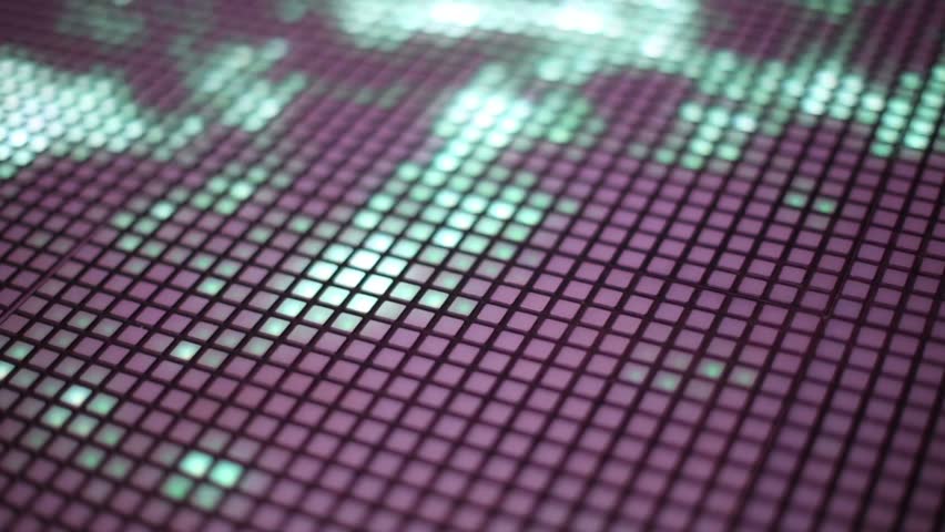 Close-up flashing floor made of LED panels for nightclubs Royalty-Free Stock Footage #5674841