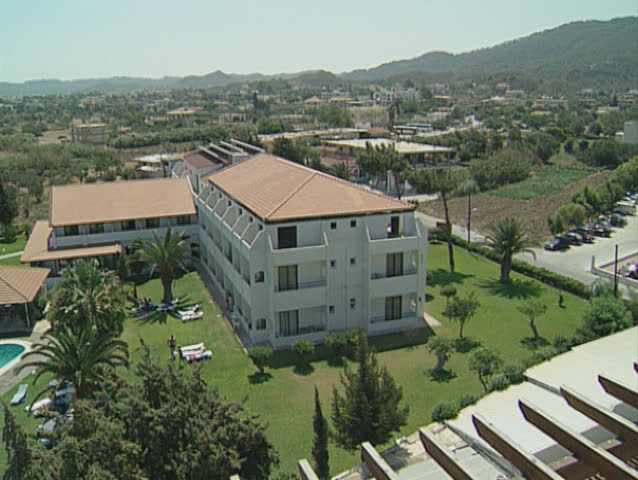 Greek hotel view