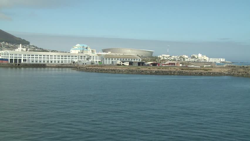 Cape town viewed from a ship