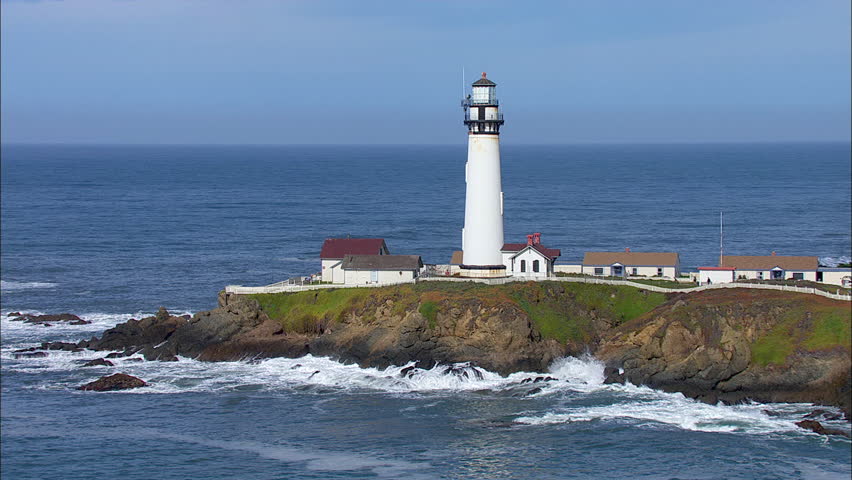 Lighthouse Ocean Coast Beach. Lighthouse Stock Footage Video (100% Royalty-free) 5682449 ...