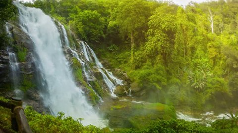 Video 1920x1080 - Wachirathan Waterfall. Thailand. Chang Mai