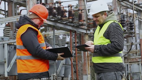 Electricians with contracts in electrical substation episode 1