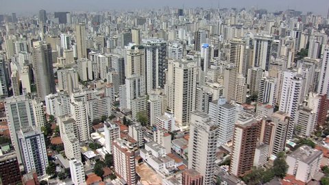 Sao Paulo downtown. Brazil. South America aerial view