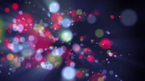 wonderful video animation with moving bubbles and lights, 4096x2304 loop 4K