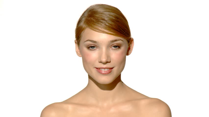 Portrait of beautiful and sexy woman is doing makeup 