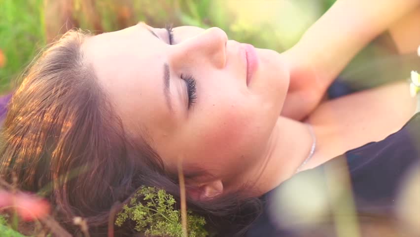 Beautiful Girl Lying On The Stock Footage Video 100 Royalty Free 5721569 Shutterstock