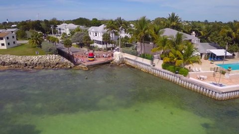 Southernmost point Key West circa 2014 aerial video