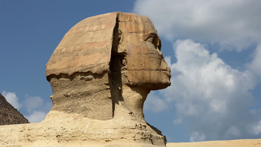 Timelapse Of The Sphinx In Giza Valley, Cairo, Egypt

