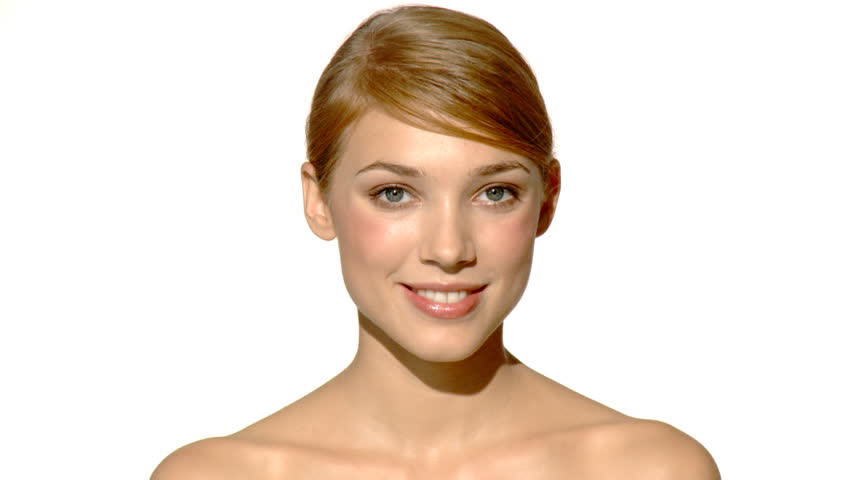 Portrait of beautiful and sexy woman is doing makeup 