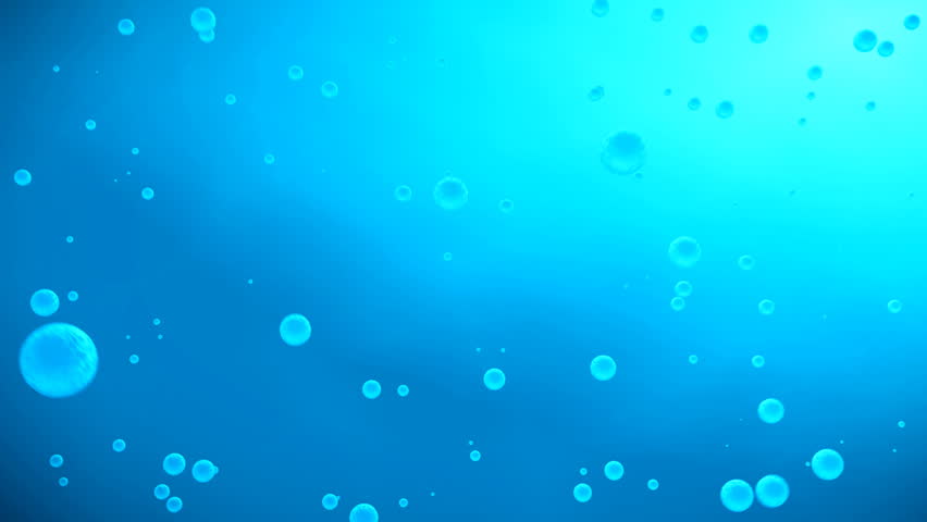 HD clip of a background with bubbles flowing upwards to the surface of the