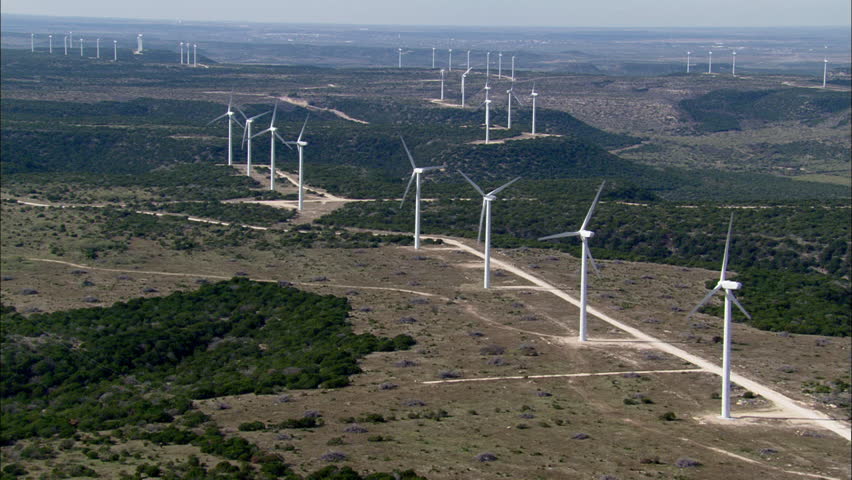 Windmill Fields Dallas Texas. Windmills Stock Footage Video (100%