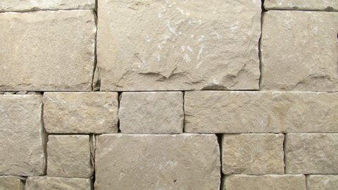 Close up of stone tile, horizontal tracking