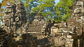 Video 1920x1080 - Ruins of ancient temples of the 12th century. Cambodia. Angkor