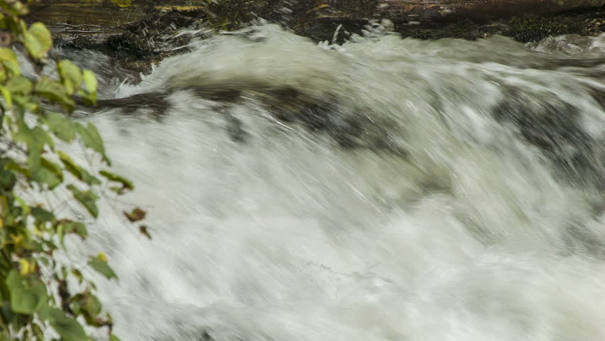 Close-up of the Top of Looking Glass Falls on Highway 276 in the Dupont State Forest of the Blue Ridge Mountain in Western North Carolina