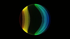 rainbow ball of dots seamless background