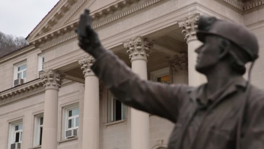 WEST VIRGINIA  -  CIRCA 2013: Courthouse statue. 