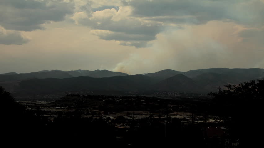 Time Lapse of Beautiful Sky and Clouds Over Mountaintop