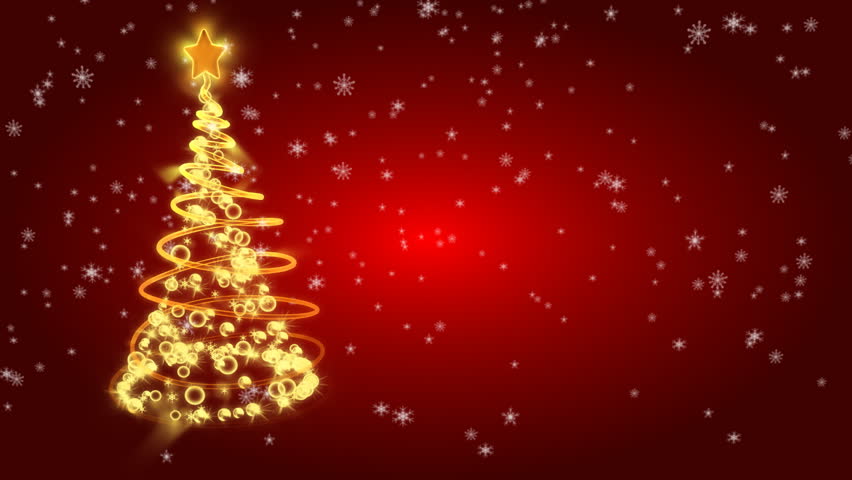 red and gold christmas lights background