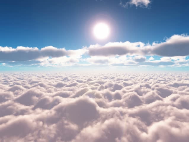 Sky sea clouds sun sea of clouds
