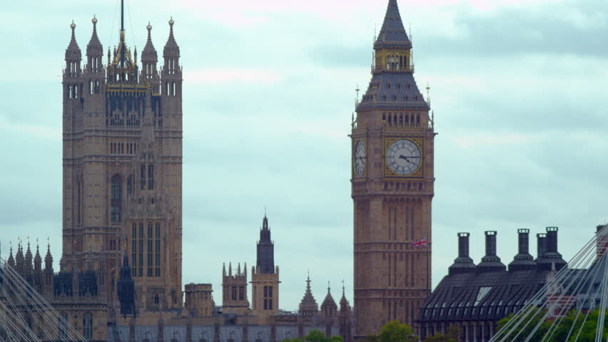 Close-up of Big Ben in London, England