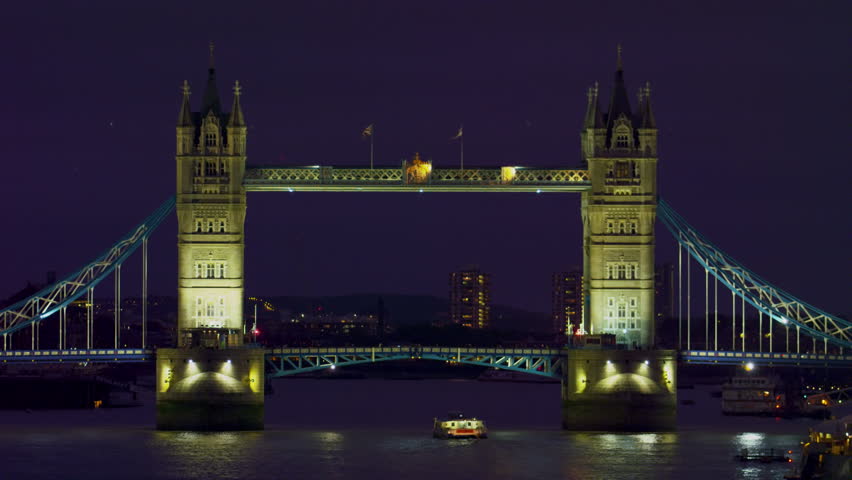 Stationary Tower Bridge evening