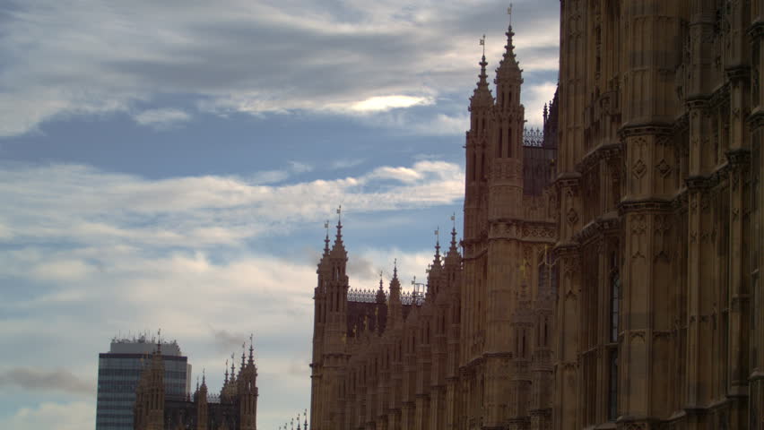 Westminster Palace side close-up