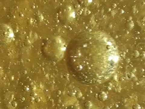 gold bubbles. Balls liquid bubbles