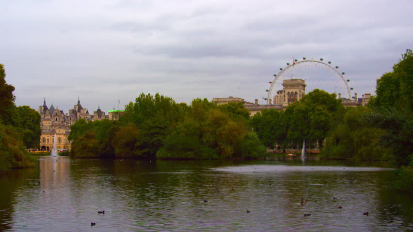 LONDON, UK - OCTOBER 8, 2011: Water in Saint James Park.