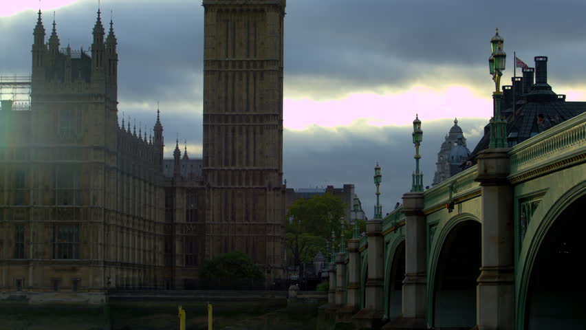 LONDON, UK - OCTOBER 9, 2011: Big Ben tower bottom-up