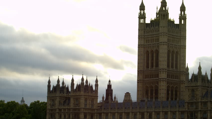 LONDON, UK - OCTOBER 9, 2011: Westminster Palace and Big Ben panorama