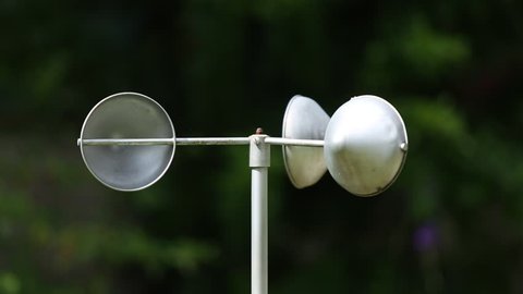 Anemometer, wind speed measuring device.