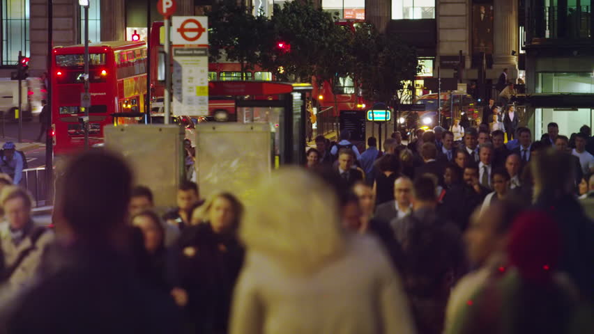 LONDON, UK - OCTOBER 10, 2011: Busy evening in London