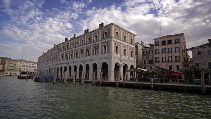 Buildings along the water in Venice