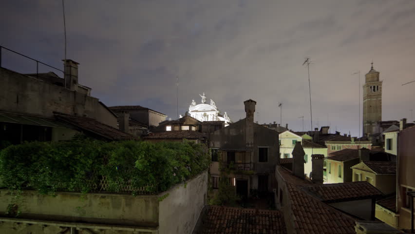 Rooftops of Venice time lapse